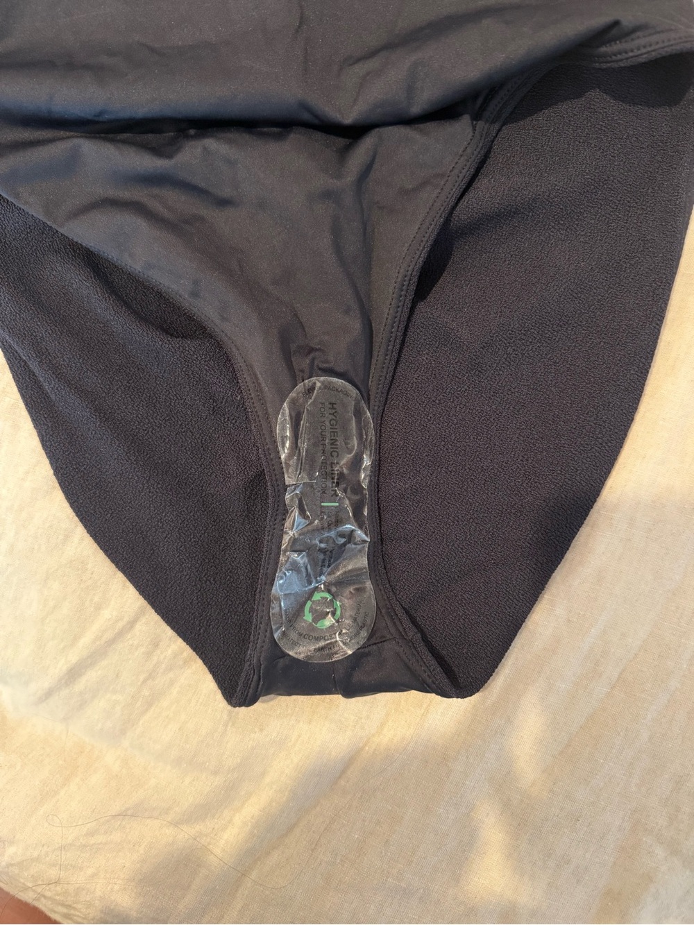 nuuds Black Minimal One-Piece Swimsuit - Picture 4 of 4